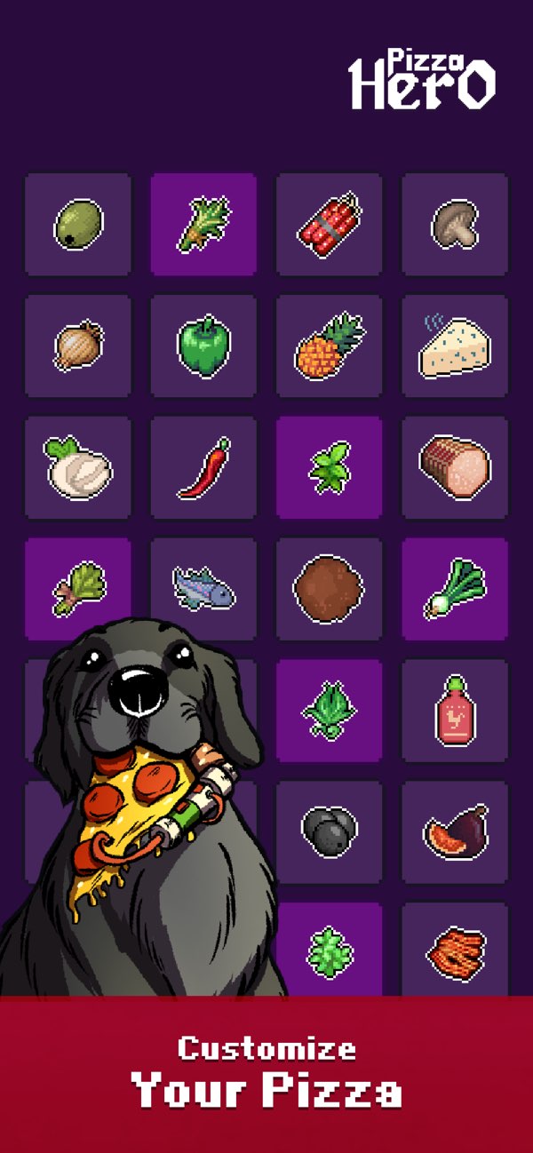 Pizza Hero screenshot customize your pizza thumbnail